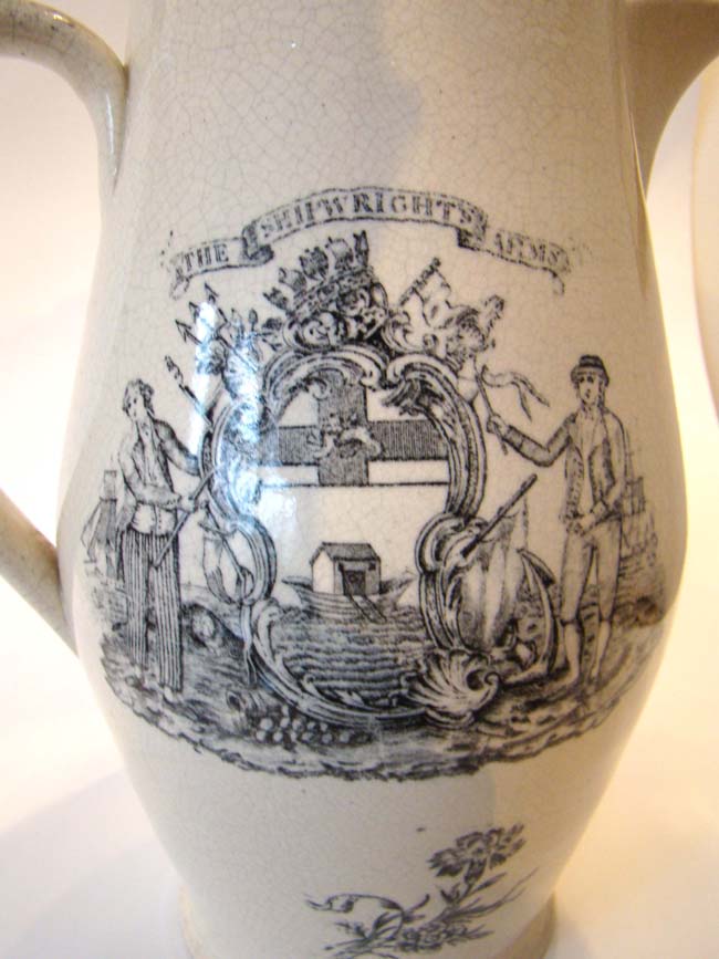 A fine and rare reproduction circa 1930 of the famous 'Ship Caroline' Liverpool pitcher — image 4